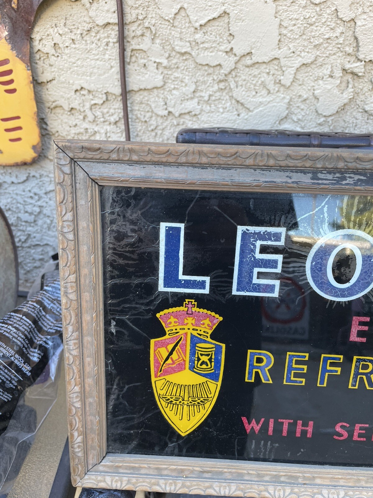 1940 Rare Lenard refrigerator display light Counter Top Or Hanging Display