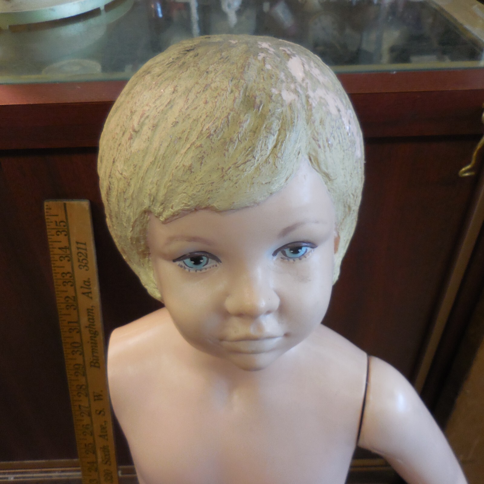 Buster Brown Shoes Store Display Plastic 41″ Young Girl Manikin-Old King Cole