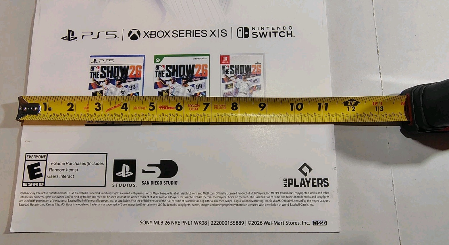 MLB The Show 26 Promo Walmart displays advertisement – 24x 11x Lot Of 2