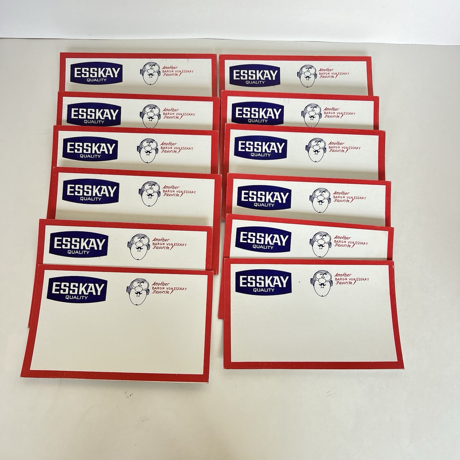 Vintage Esskay Quality Butcher Shop Blank Display Cardboard Signs Lot of 12
