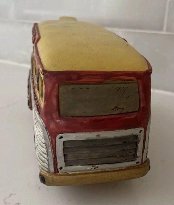 FOSSIL Watch Around The World American Classic Yellow Bus Vehicle Watch Display