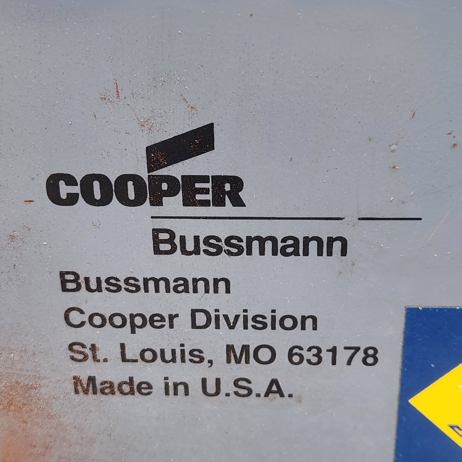 VTG Cooper Bussmann Spare Fuse Cabinet SFC-FUSE-CAB 30×24 USA! VGUC!