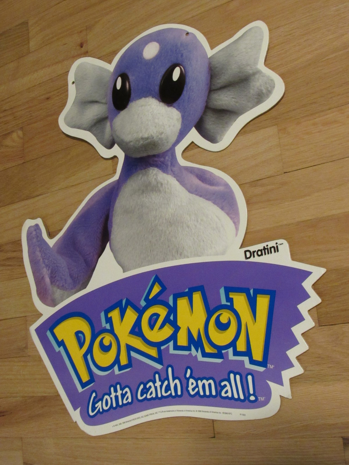 KFC Pokemon 90s Collectible Store Display Ceiling Hangers Advertisement bean bag