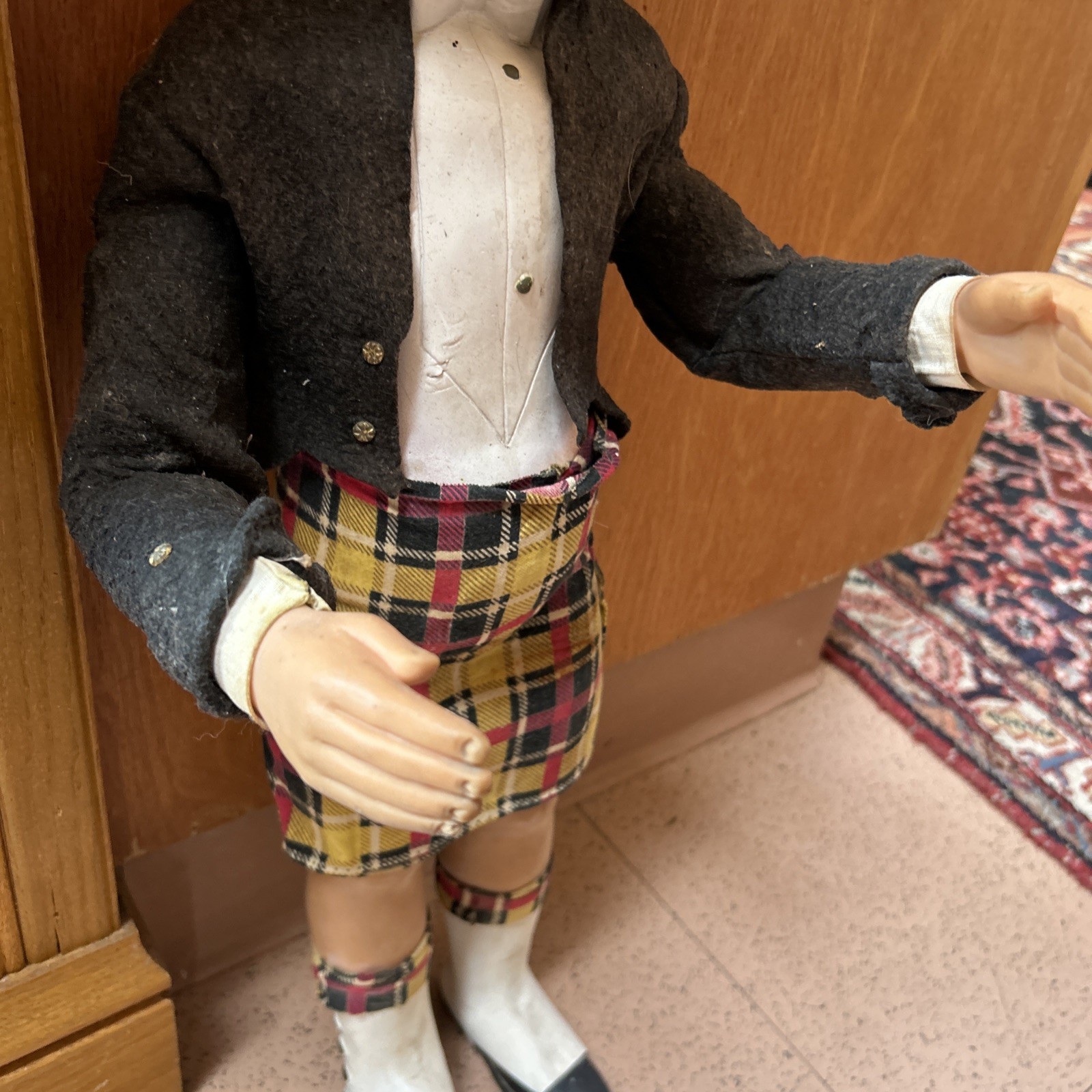 Vintage 1950s Old Smuggler Scotch Whisky Mr. Ferguson 27”