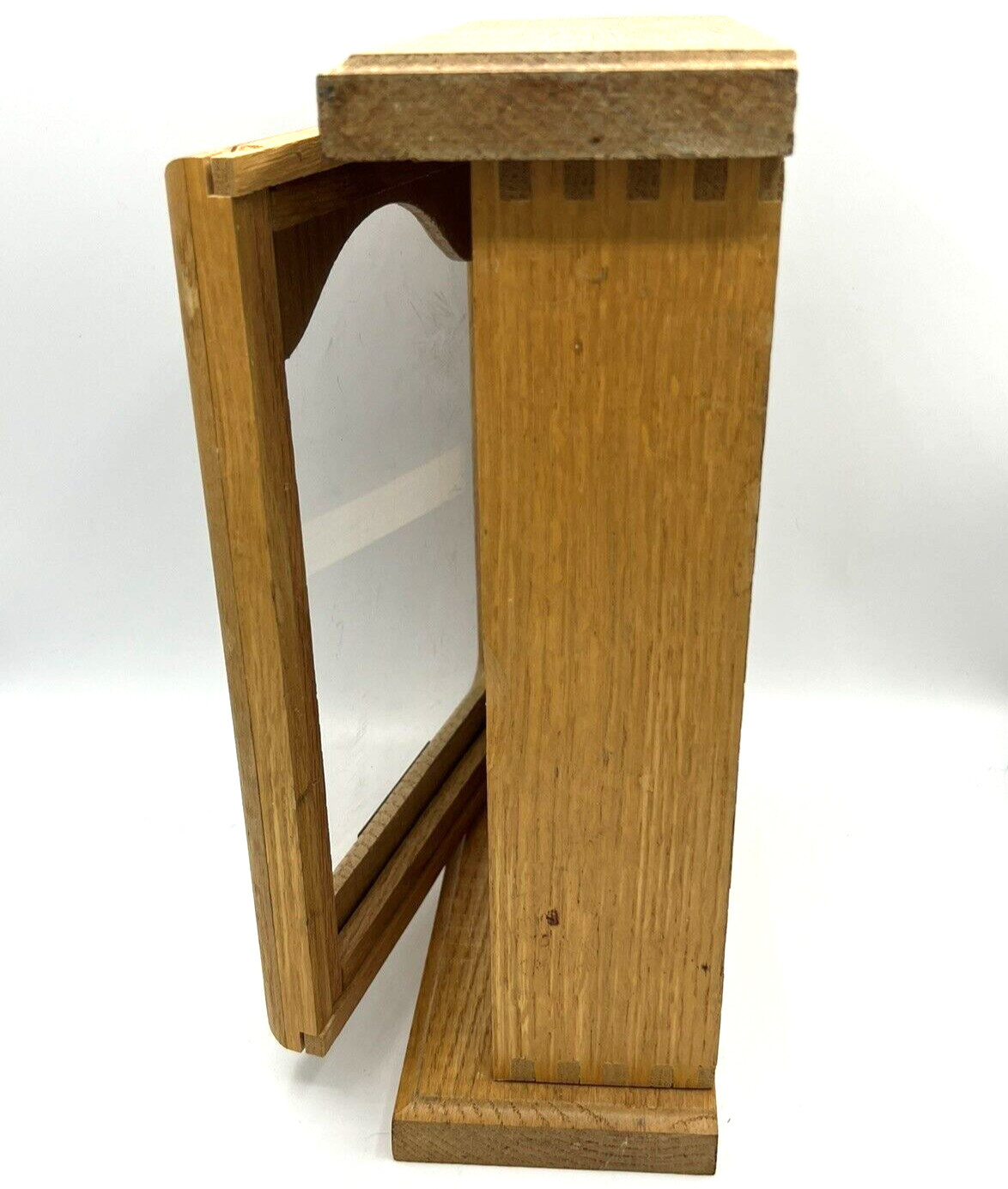 Porter Cable Oak Store Display Plexiglass Front 24-Bit Box Case 11 1/2″ x 9 1/4″