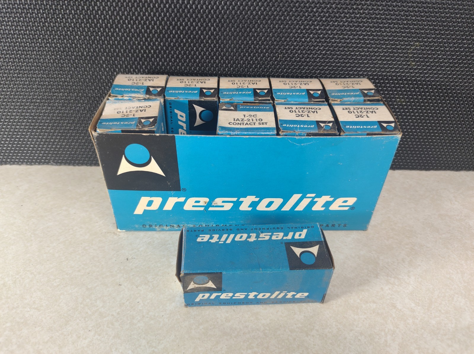 Vintage Prestolite General Store Display Full Box Advertising Only Gas Oil