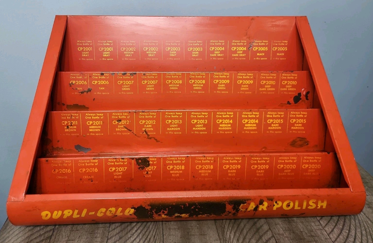 Vintage Advertising Dupli-Color Car Polish Store Display, Advertising Piece