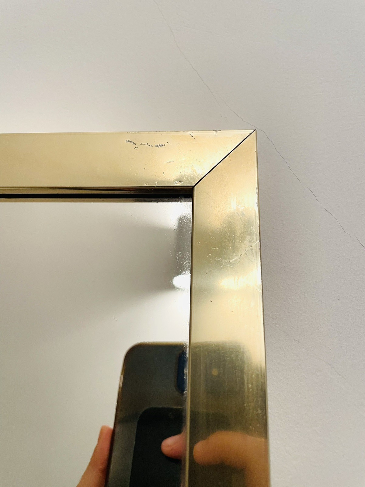 ✅ Large XL Advertising Mirror 70s WINCHESTER Rifles Brass Frame