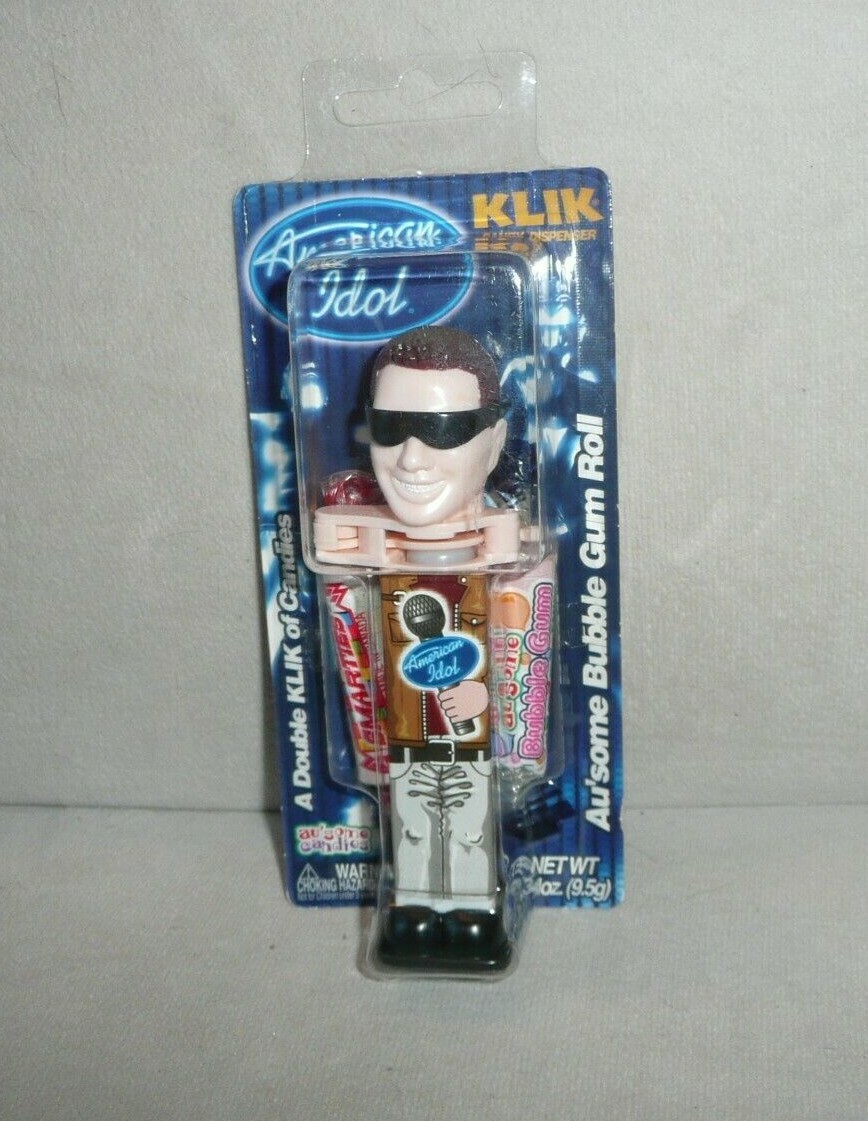 Vintage 2004 KLIK Au’Some Candies AMERICAN IDOL Candy container bubble gum SIMON