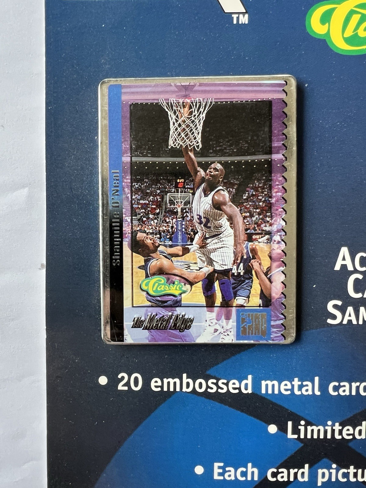 1994 Classic The Metal Edge Shaq Metallic Collectors Cards DEALER STORE DISPLAY