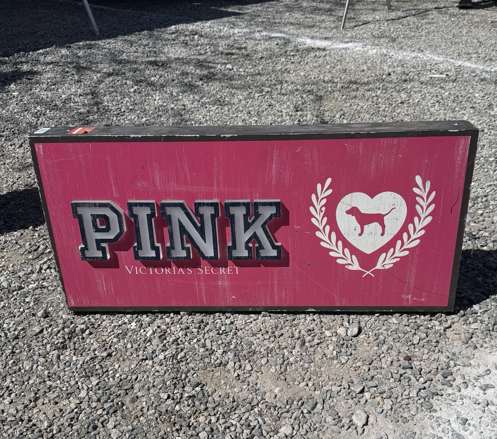 Victoria’s Secret PINK Brand Large Light Up Store Display Sign