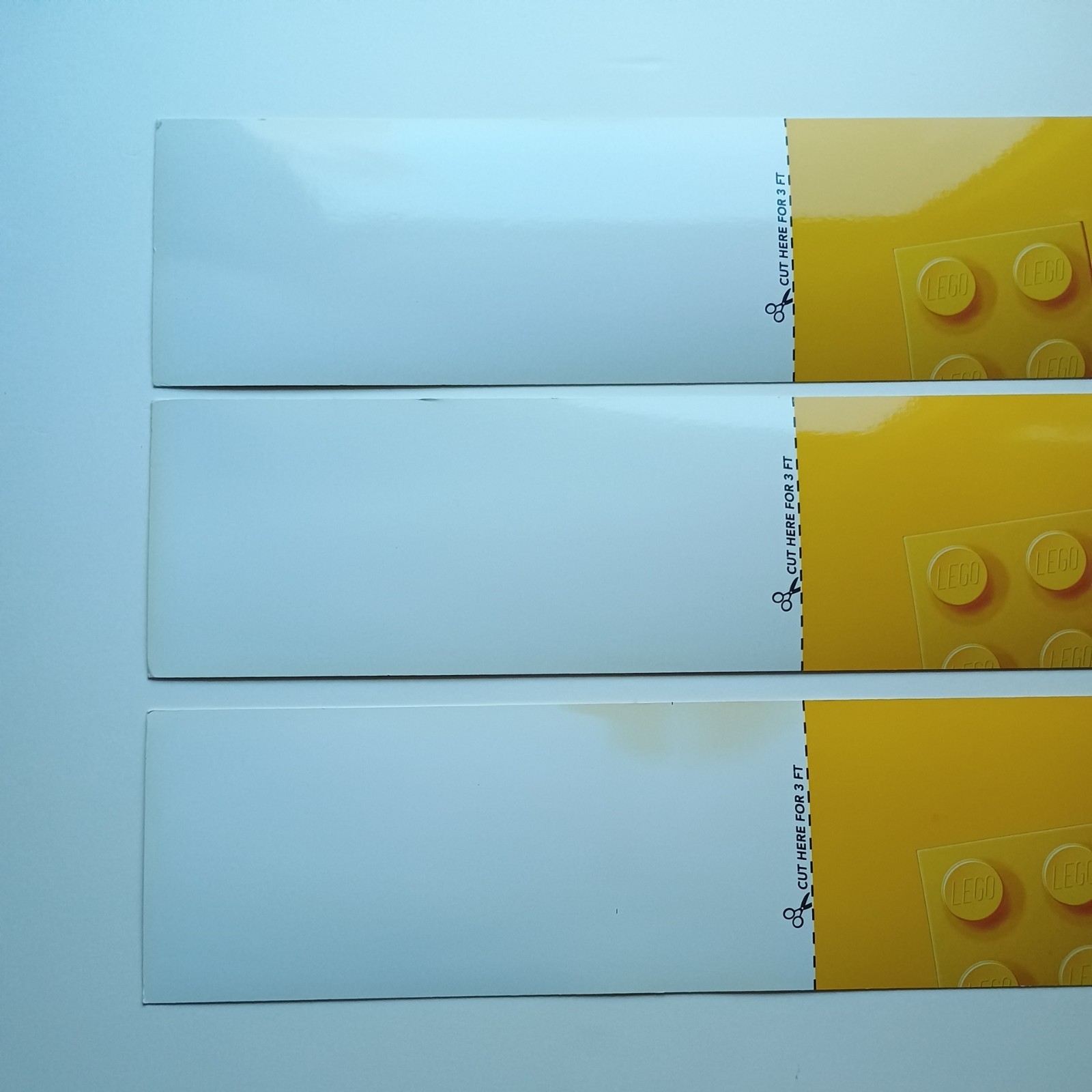 LEGO (Lot of 3) Toys R Us Exclusive Promo Display Sign Poster 2014 48” x 5 1/4”