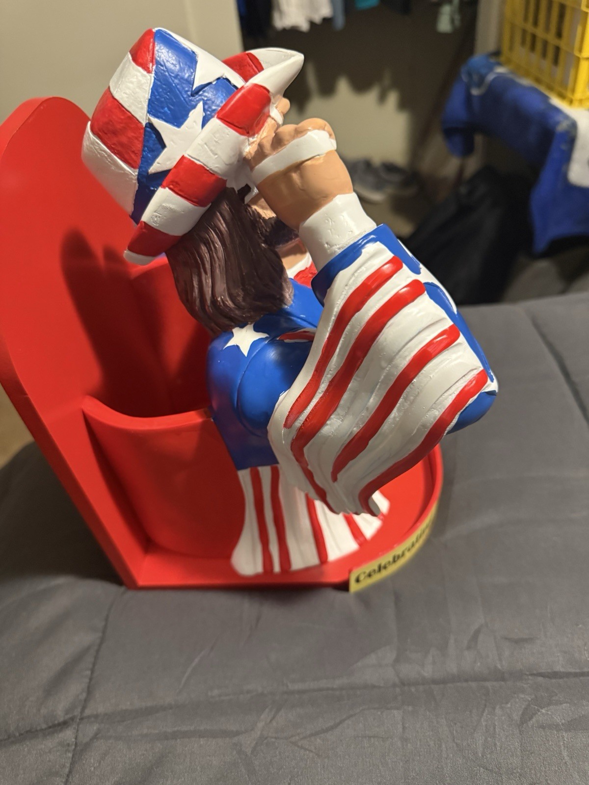 Slim Jim Uncle Sam Store Display Advertising 1976 Red White Blue