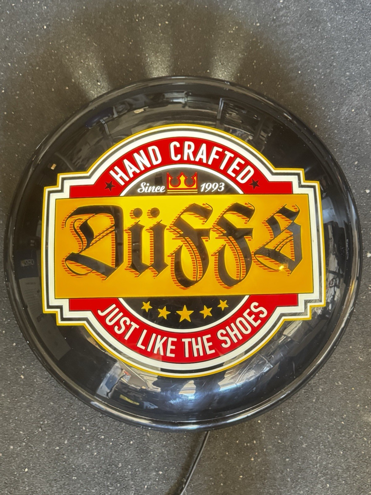 Rare Vintage Duff Skateboarding Shoe Lighted Display Sign Skate 14” 90s Shop