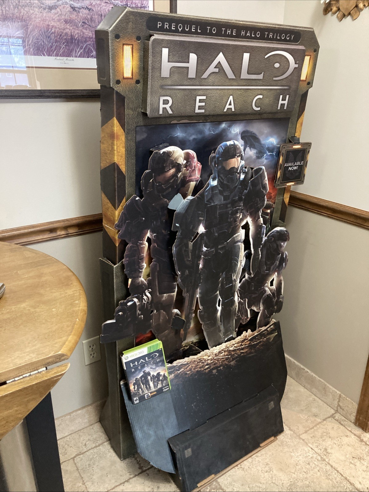 Xbox 360 HALO REACH 60” Tall Standee Pop-out Store Display