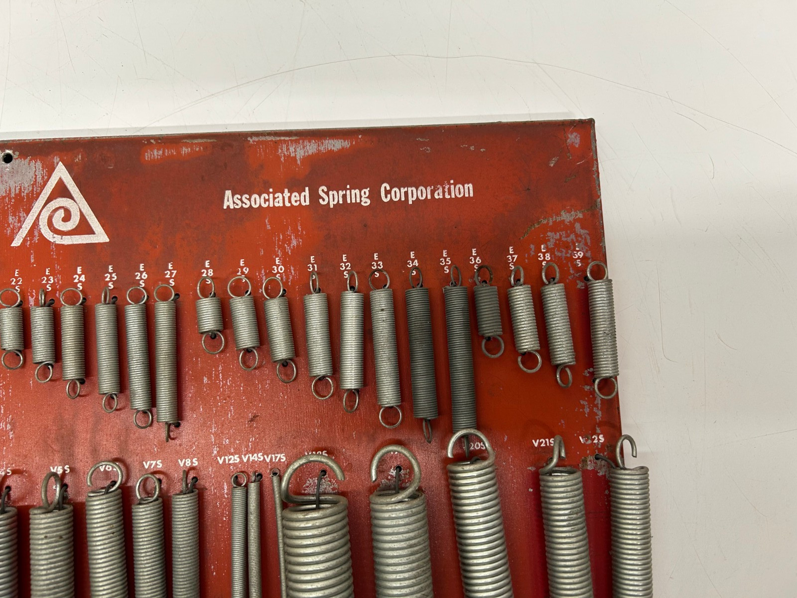 Vtg Gardner Associated Springs Salesman Store Display Sign Metal Advertising