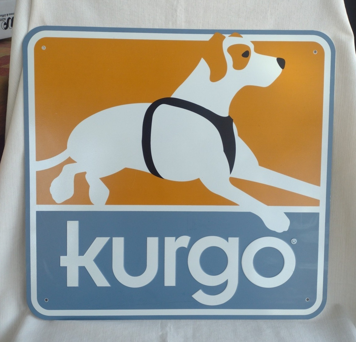 Kurgo Dog Gear Metal Pet Store Advertising Display Sign 16″ x 15.25″