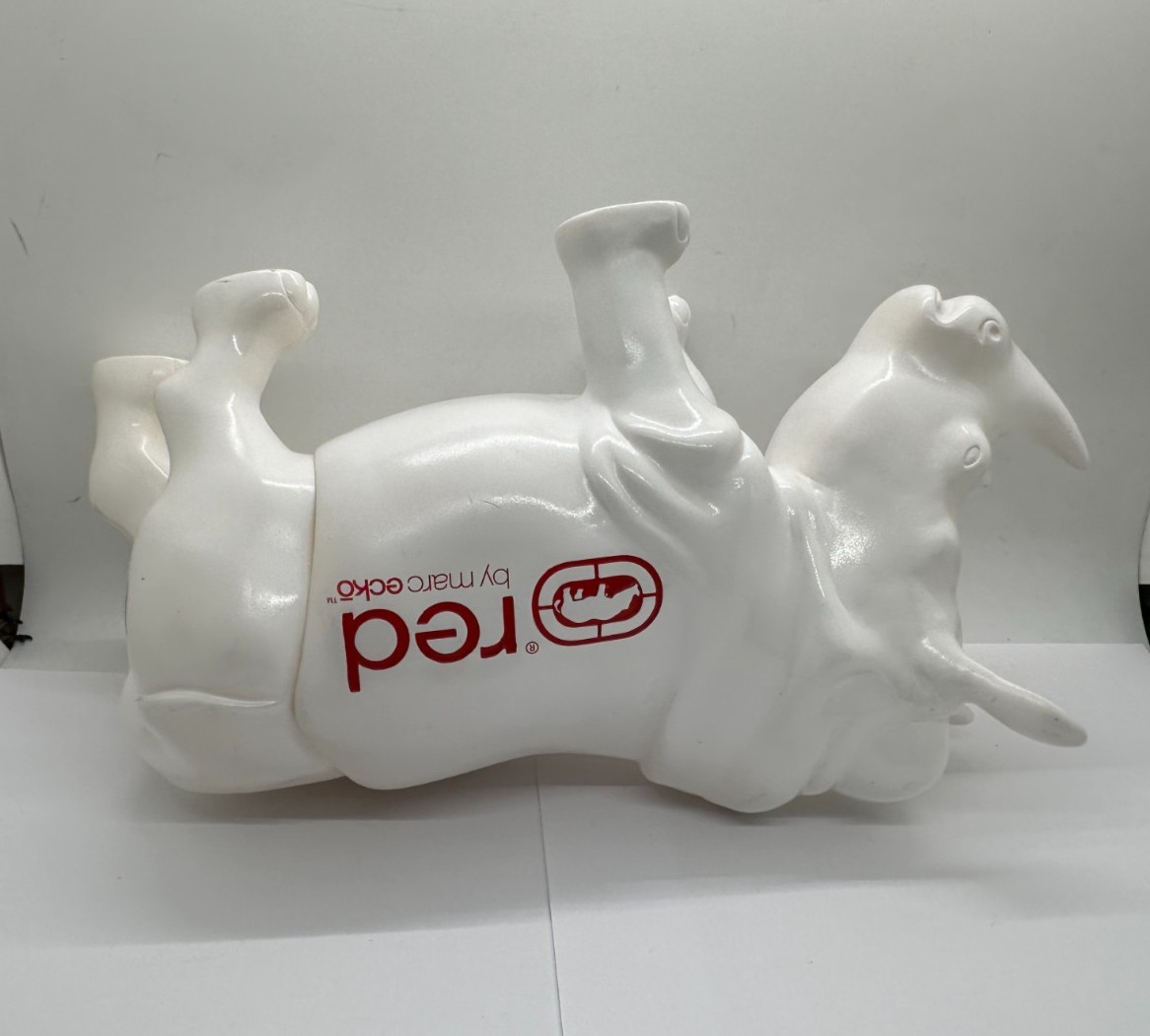 RARE MARC ECKO STORE DISPLAY WHITE RHINO RED “COLLECTIBLE” 11.5″x6.5″
