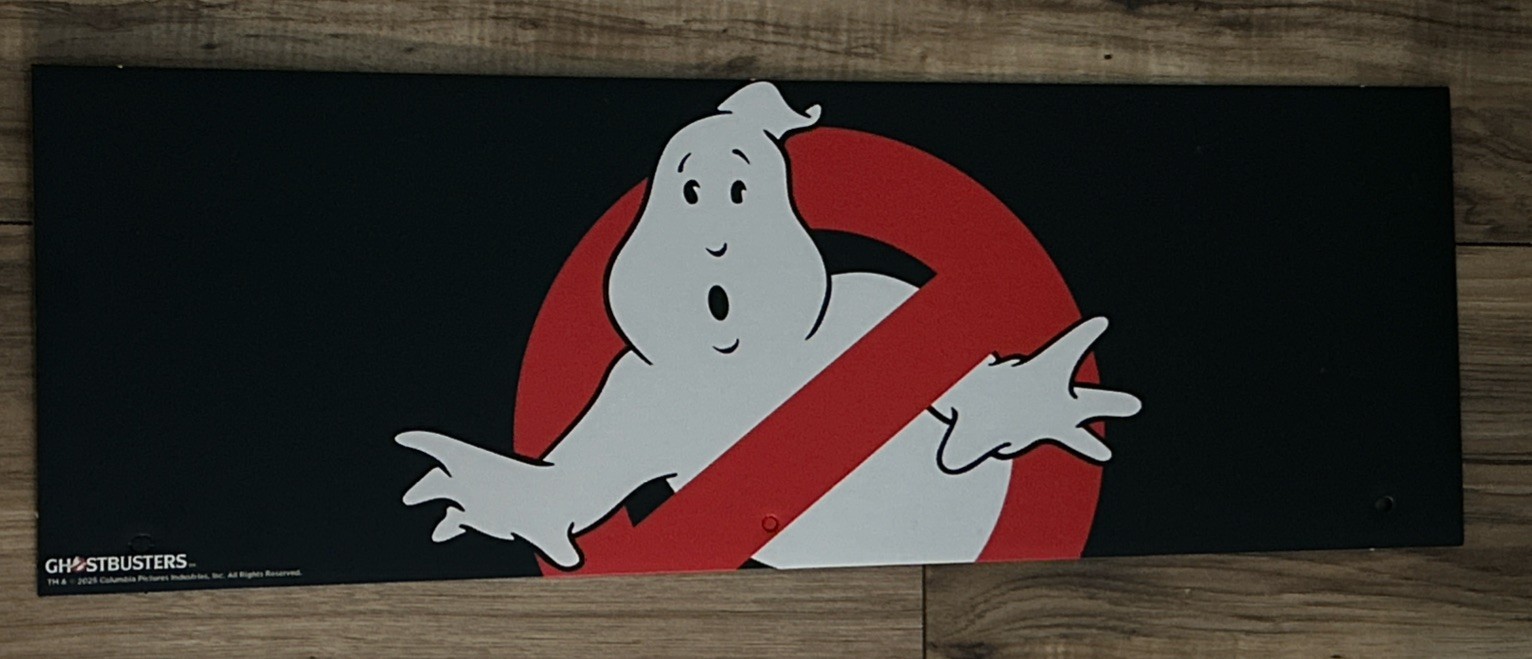 Spirit Halloween Display Sign ISE End Cap Ghostbusters Logo