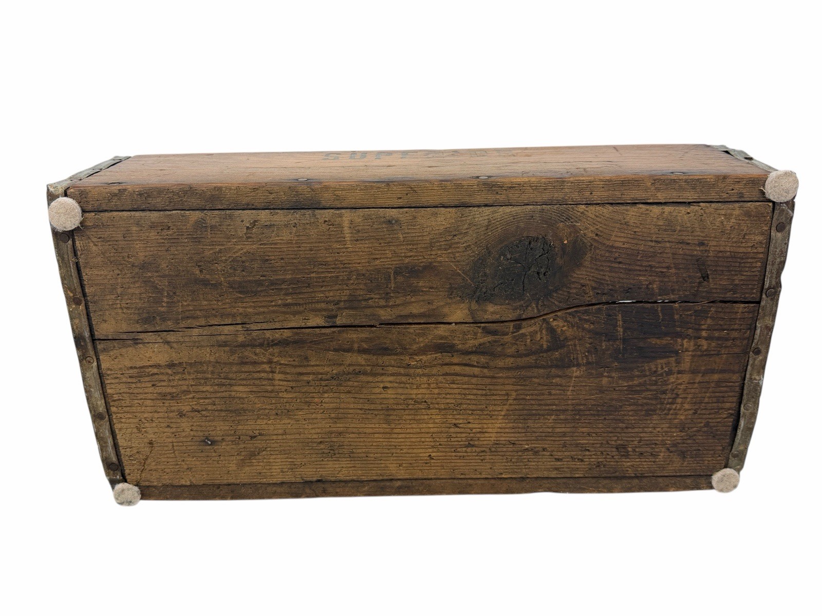 Vintage SUPERIOR CONCRETE ACCESSORIES Wood Store Display Shelf Tray Crate