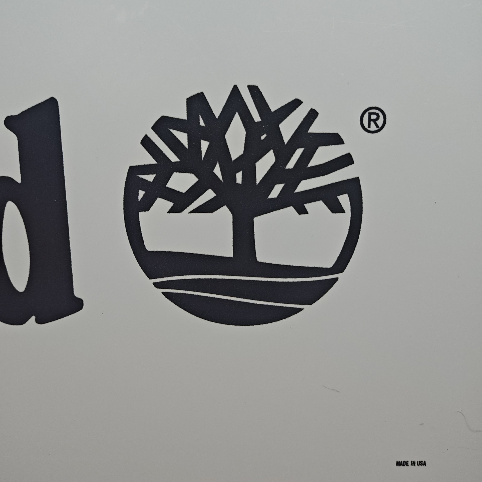 Timberland Shoe Store Retail Wall Hanging Sign Display White 20X10