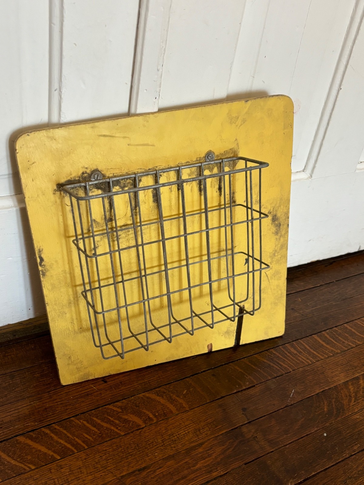 Vintage 3D Storage Unit Sign with Basket Store Gas Oil feed seed business
