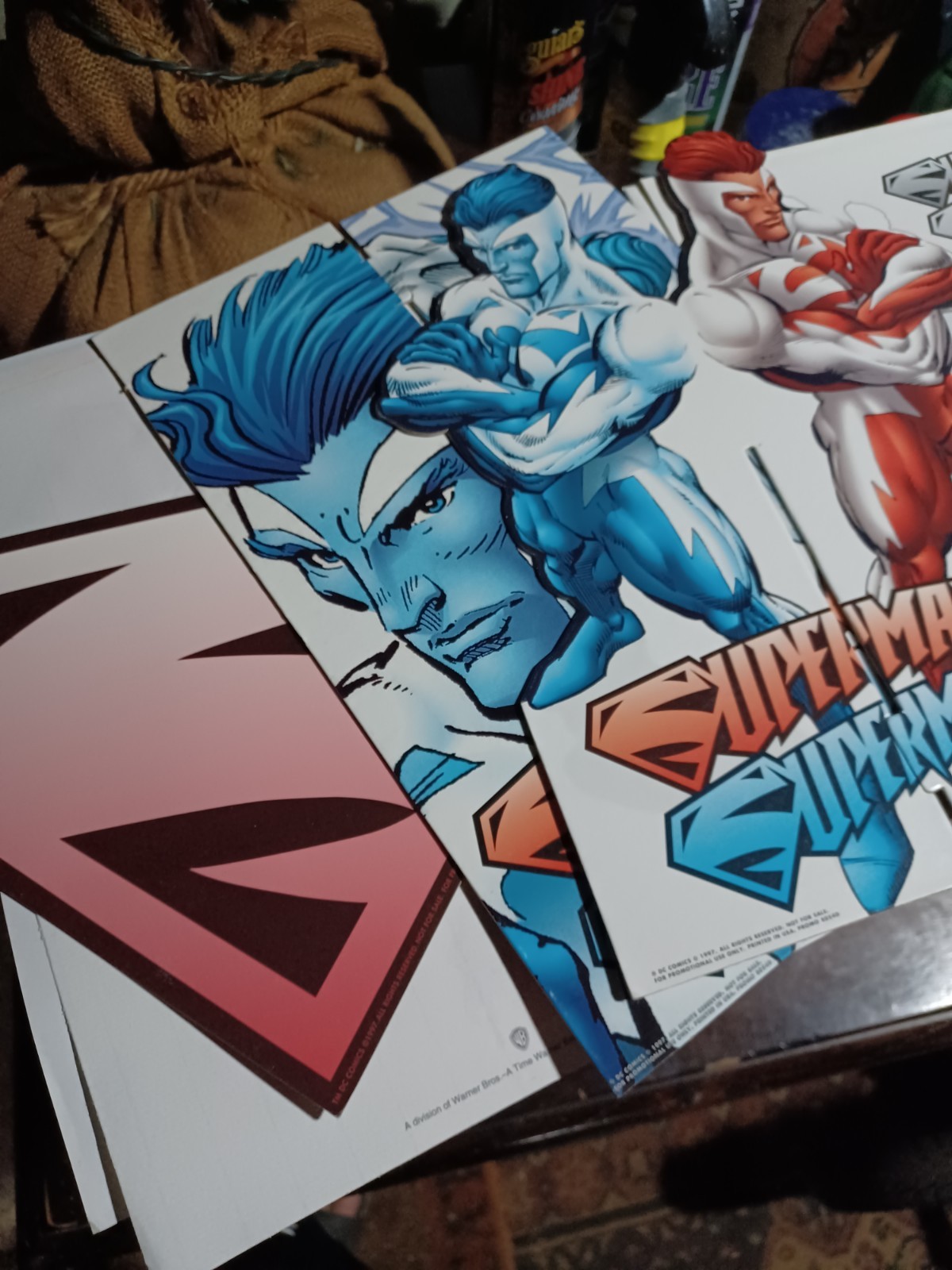 Superman Counter Display advertising