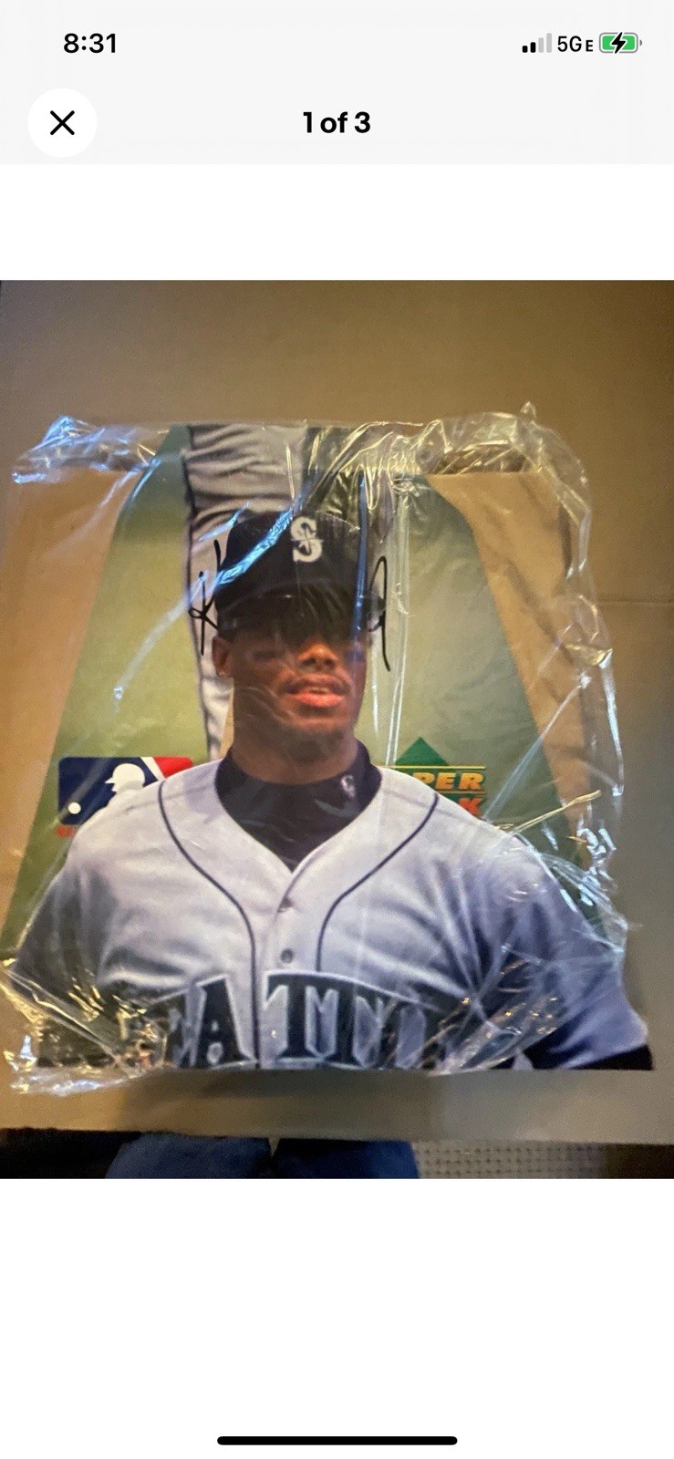 Griffey Jr Upper Deck Cardboard Standup Display. New In Original Box!