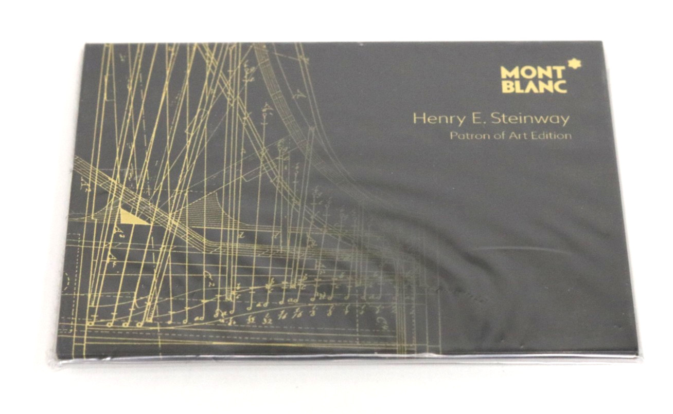 Rare Authentic Montblanc Store Display Sign Patron of Art Henry Steinway