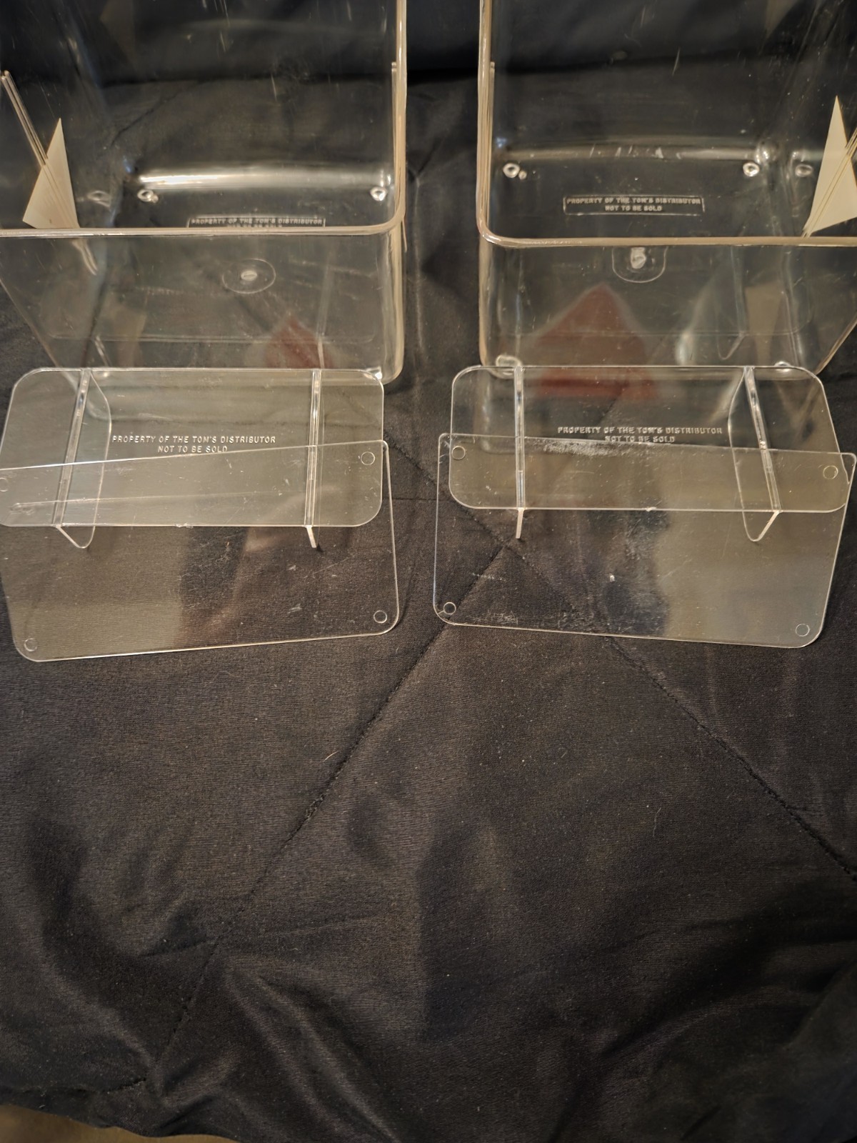 NOS Vintage Tom’s Peanuts Early 60s Display Bins-Unfielded–Original Inserts