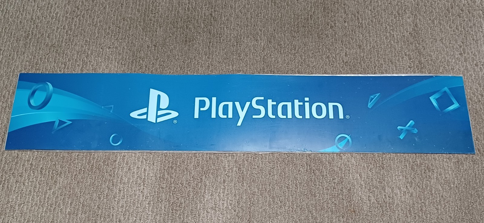 PlayStation Display Sign Vinyl Banner Store Advertising Authentic Rare 46″ x 14″
