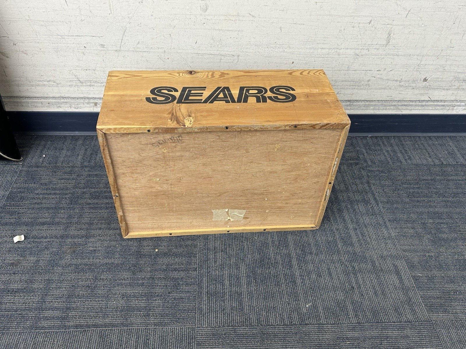 Rare SEARS Wooden Box Crate Store Display 24” X 16” X 10.5”