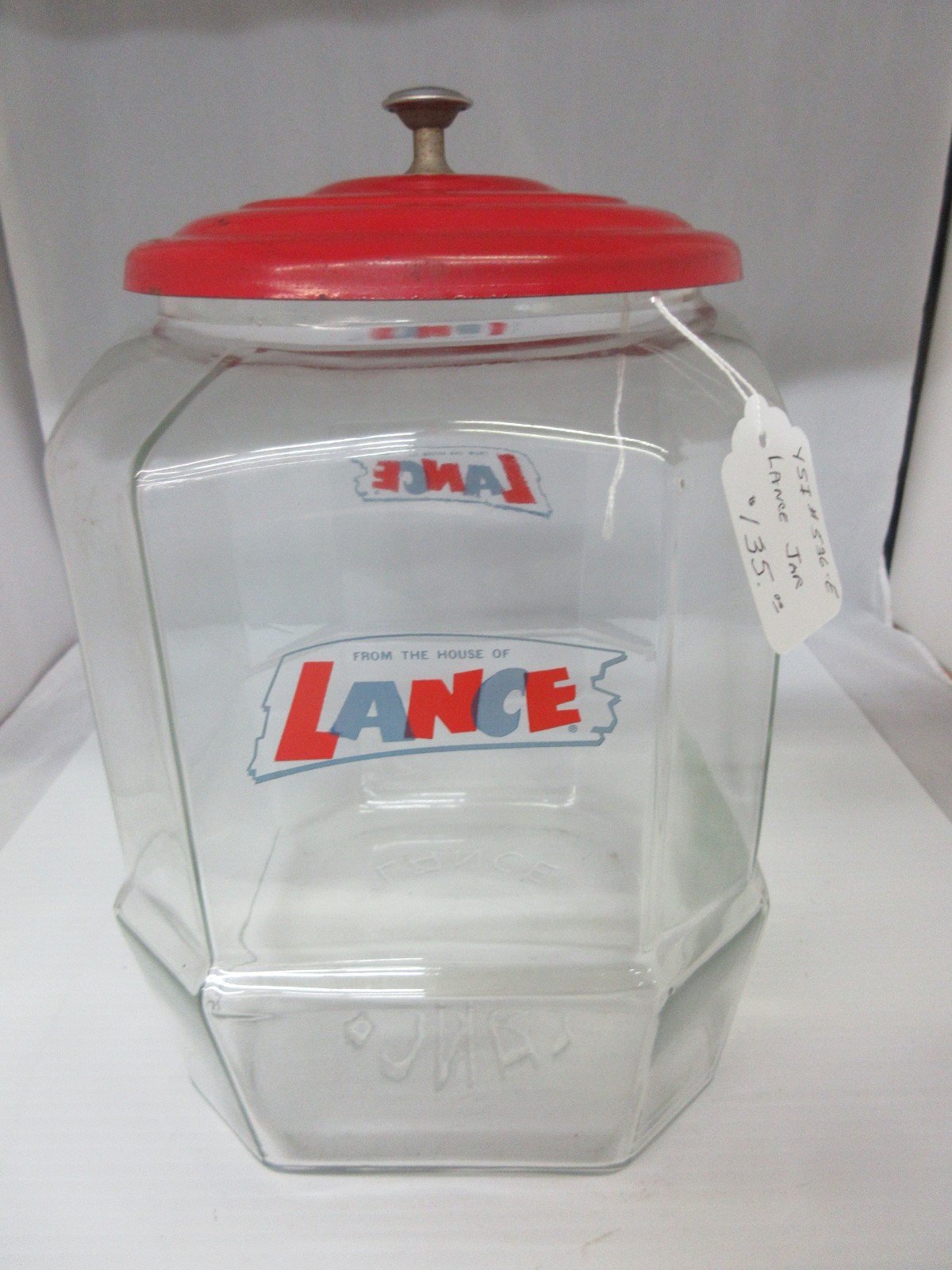 VINTAGE STORE ADVERTISING LANCE CRACKERS LARGE COUNTER BIN DISPLAY RARE 536-E