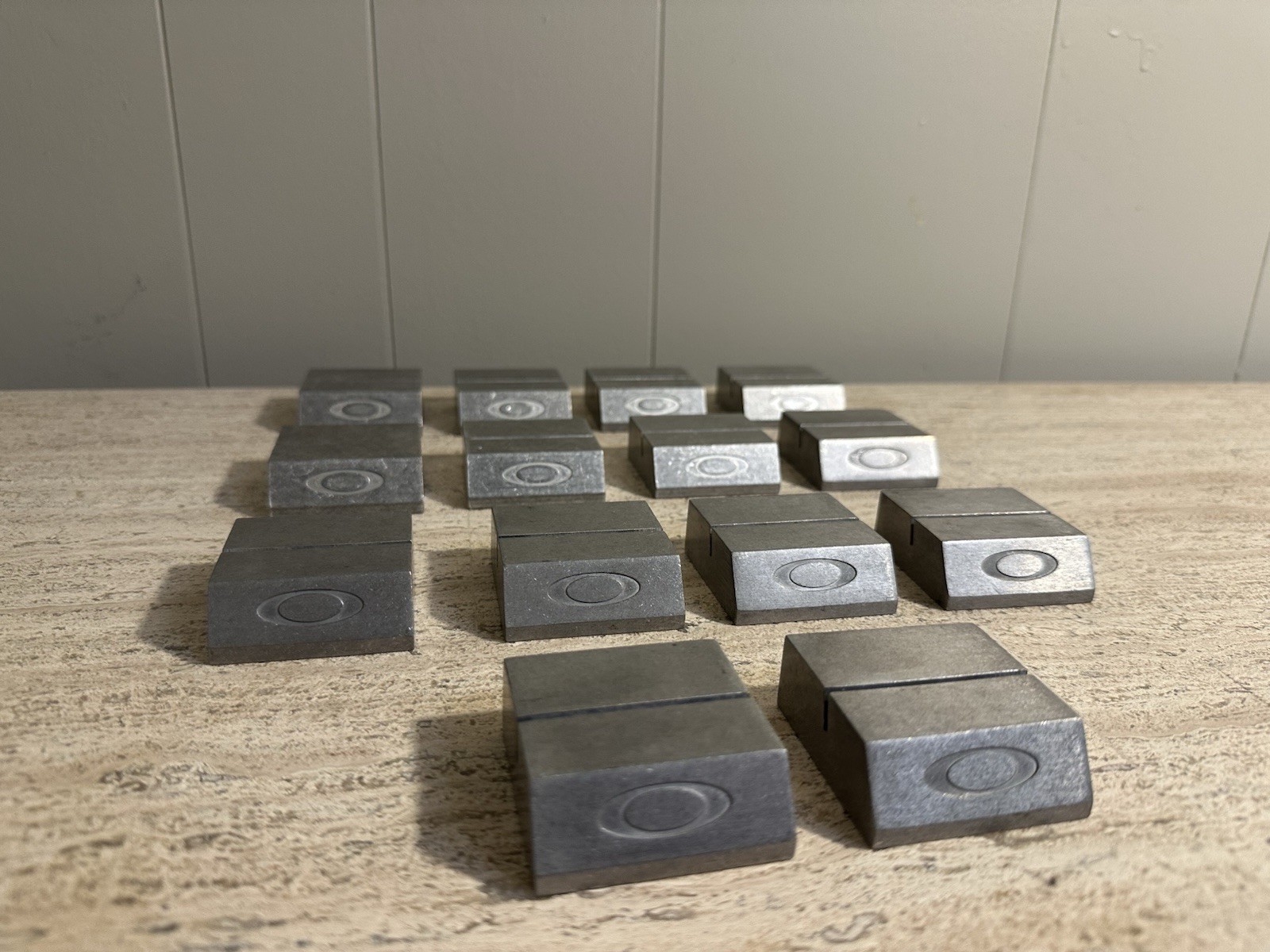 Lot of 14 OAKLEY X-Metal Business Card Stands – Authentic Display Aluminum Rare