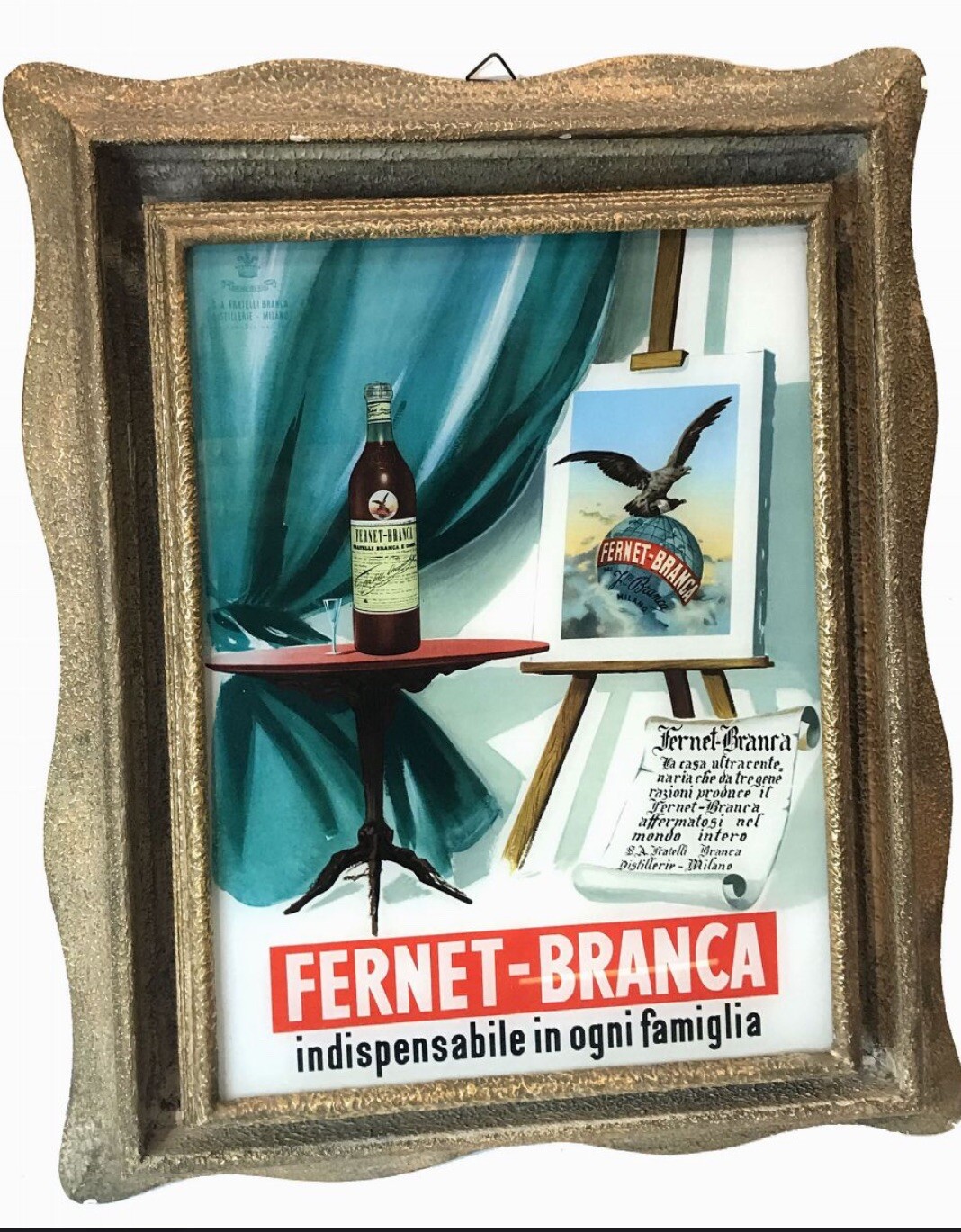 Original FERNET BRANCA Light Sign – Vintage 1948