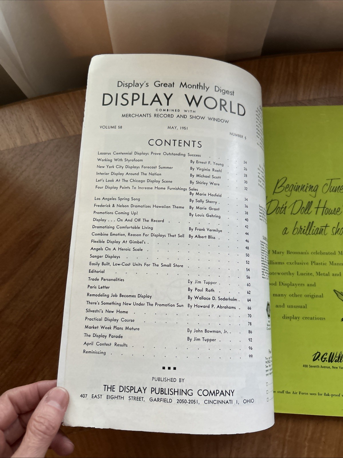 Vintage Display World Magazine 1951 Retail Store Window Mannequins Advertising