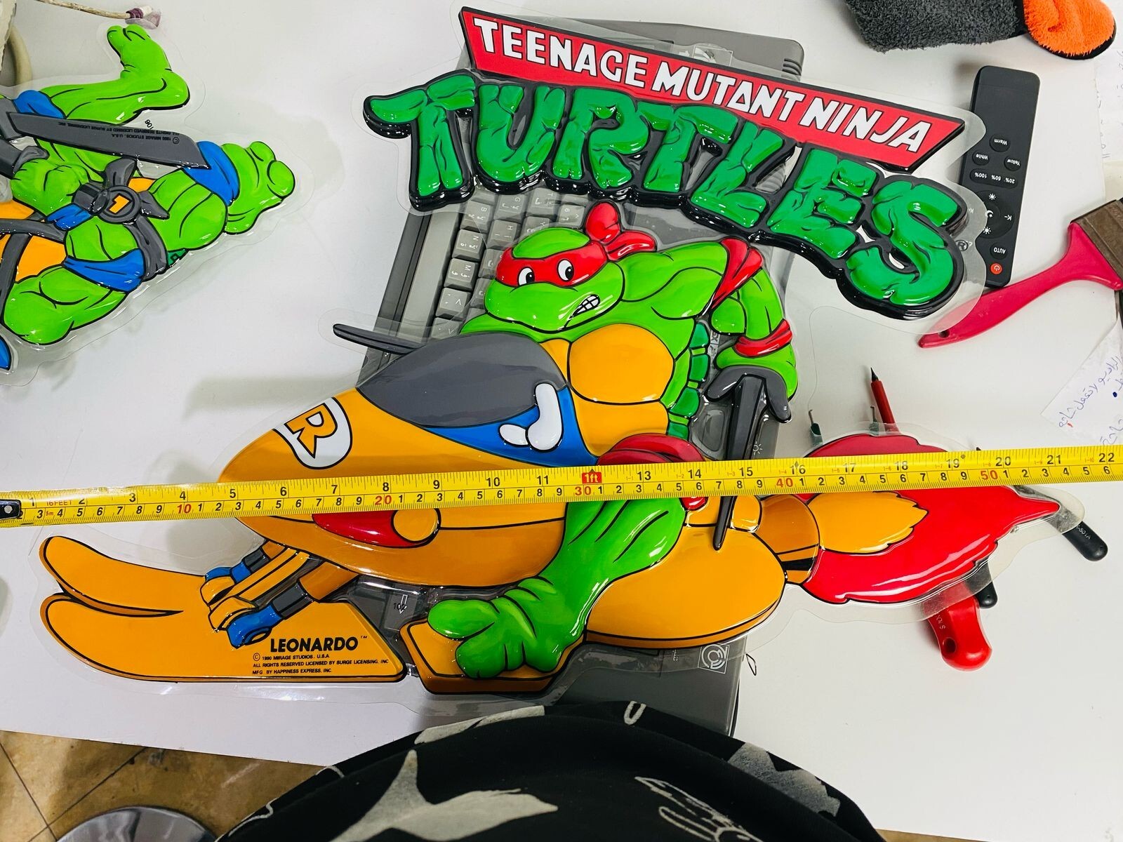 TMNT Teenage Mutant Ninja Turtles Vintage Plastic Display Store Rare Original