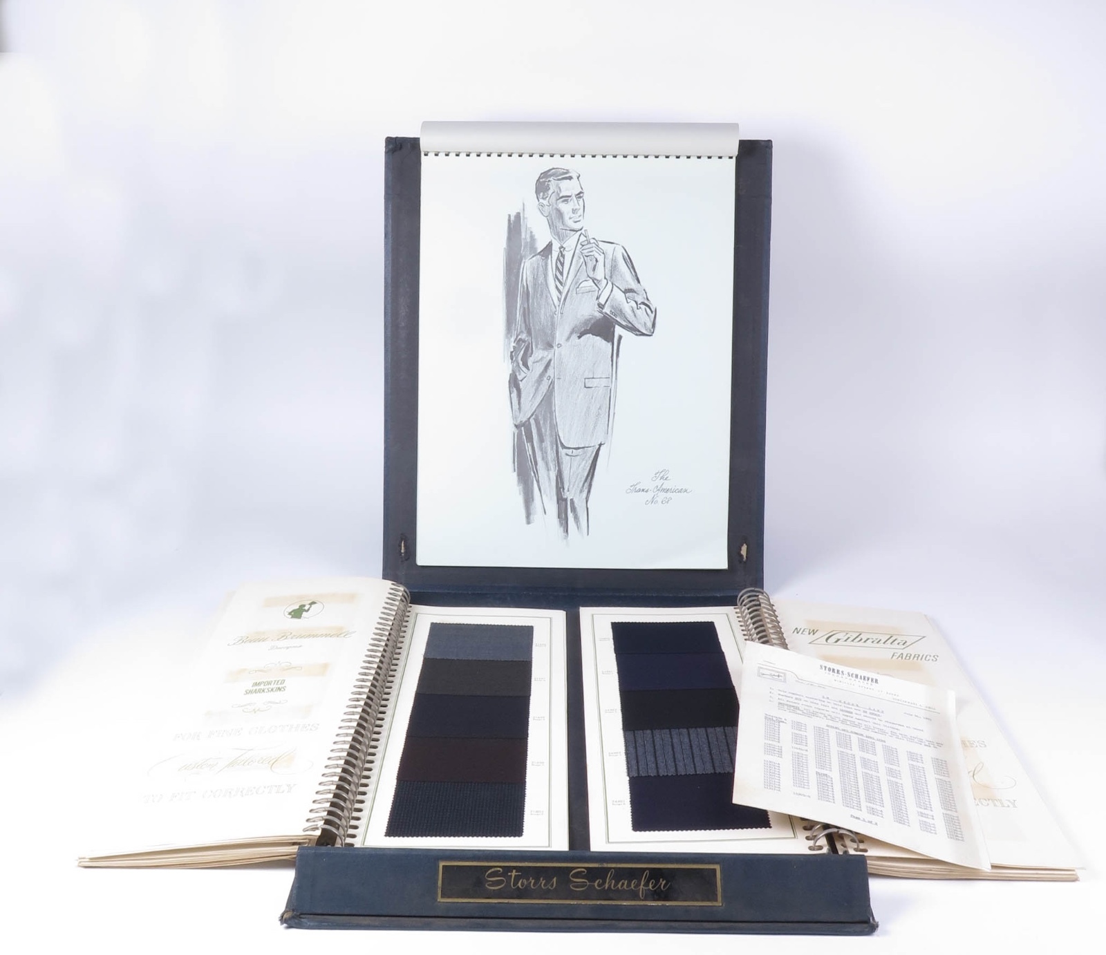 Vtg sample fashion book Storrs Schaefer Cincinnati OH clothing store display