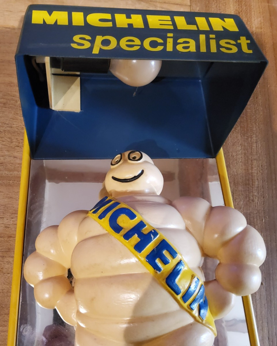 ORIGINAL BIBENDUM MICHELIN GARAGE LAMP 1970’S (RARE)