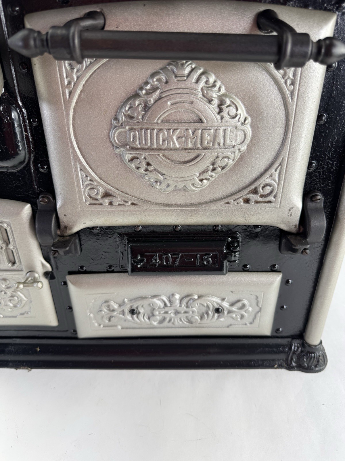 Fantastic Antique Cast Iron Cooking Stove Salesman Sample Quick Meal Miniature