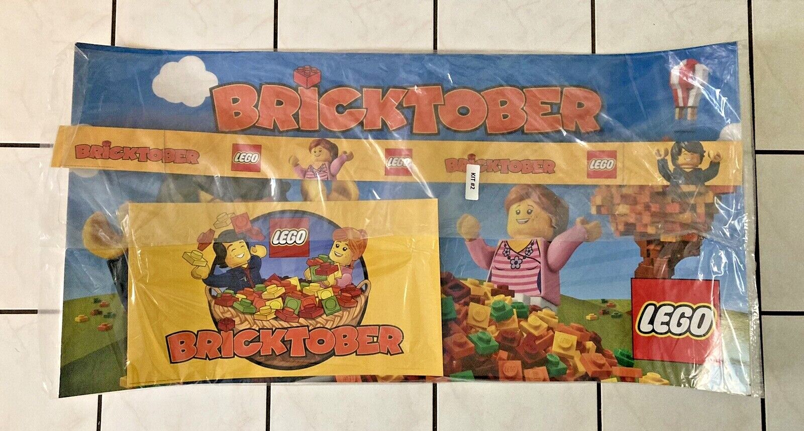Lego Bricktober Store Display Sign Kit 2016 Toys R Us 5 Piece Kit