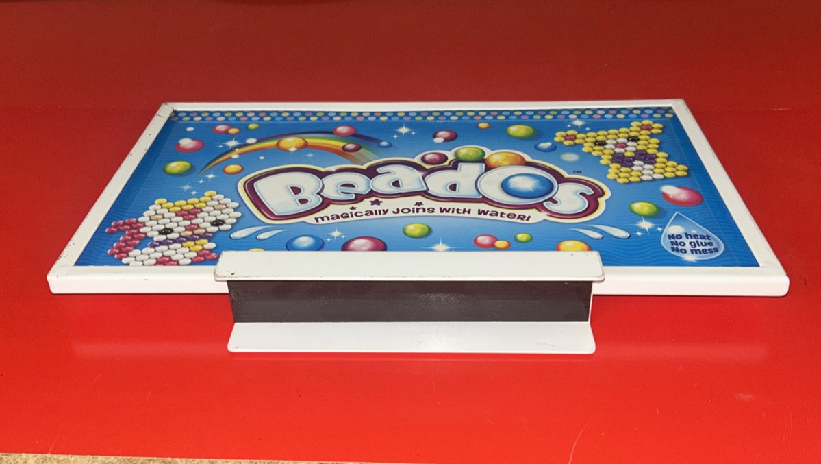 Toys R Us & Beados POS Cardboard Display Store Sign in original holder Rare