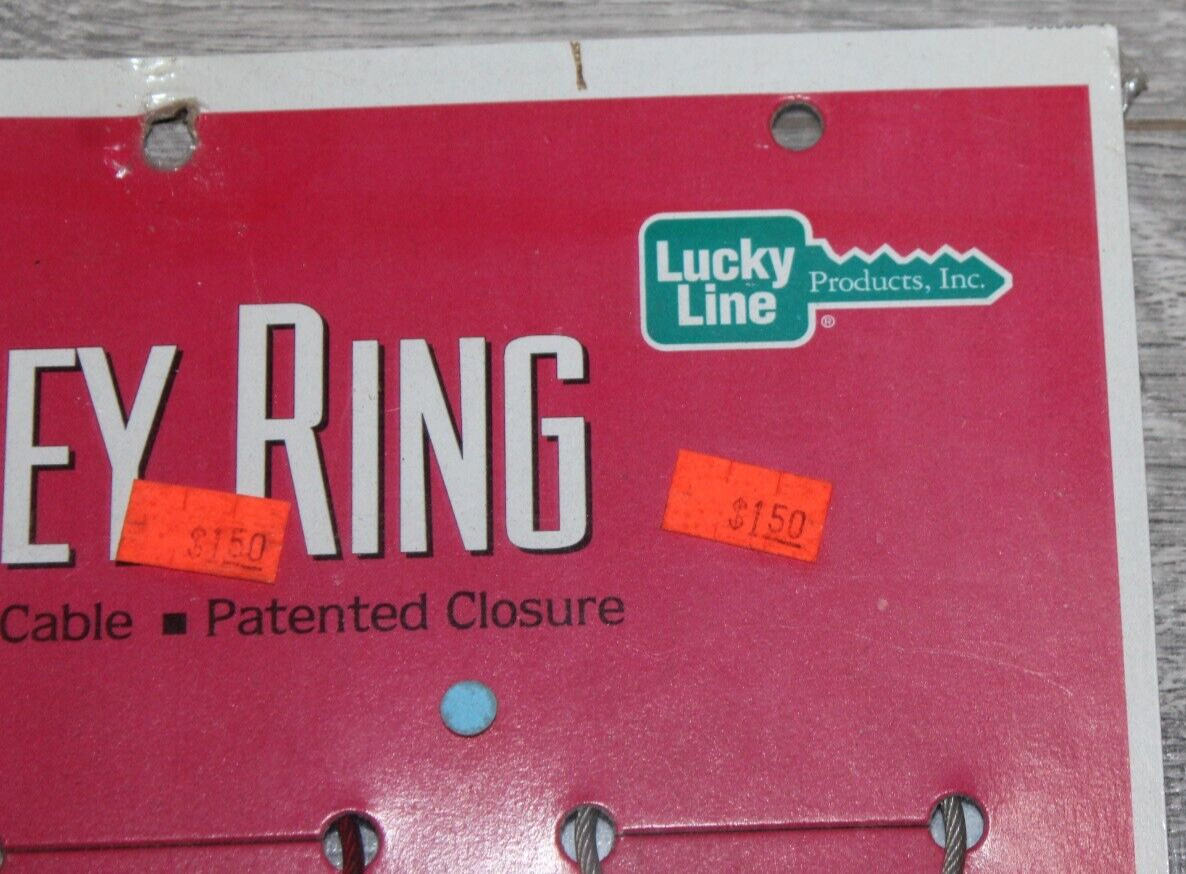 LUCKY LINE CABLE KEY RING Store Display (NOS)