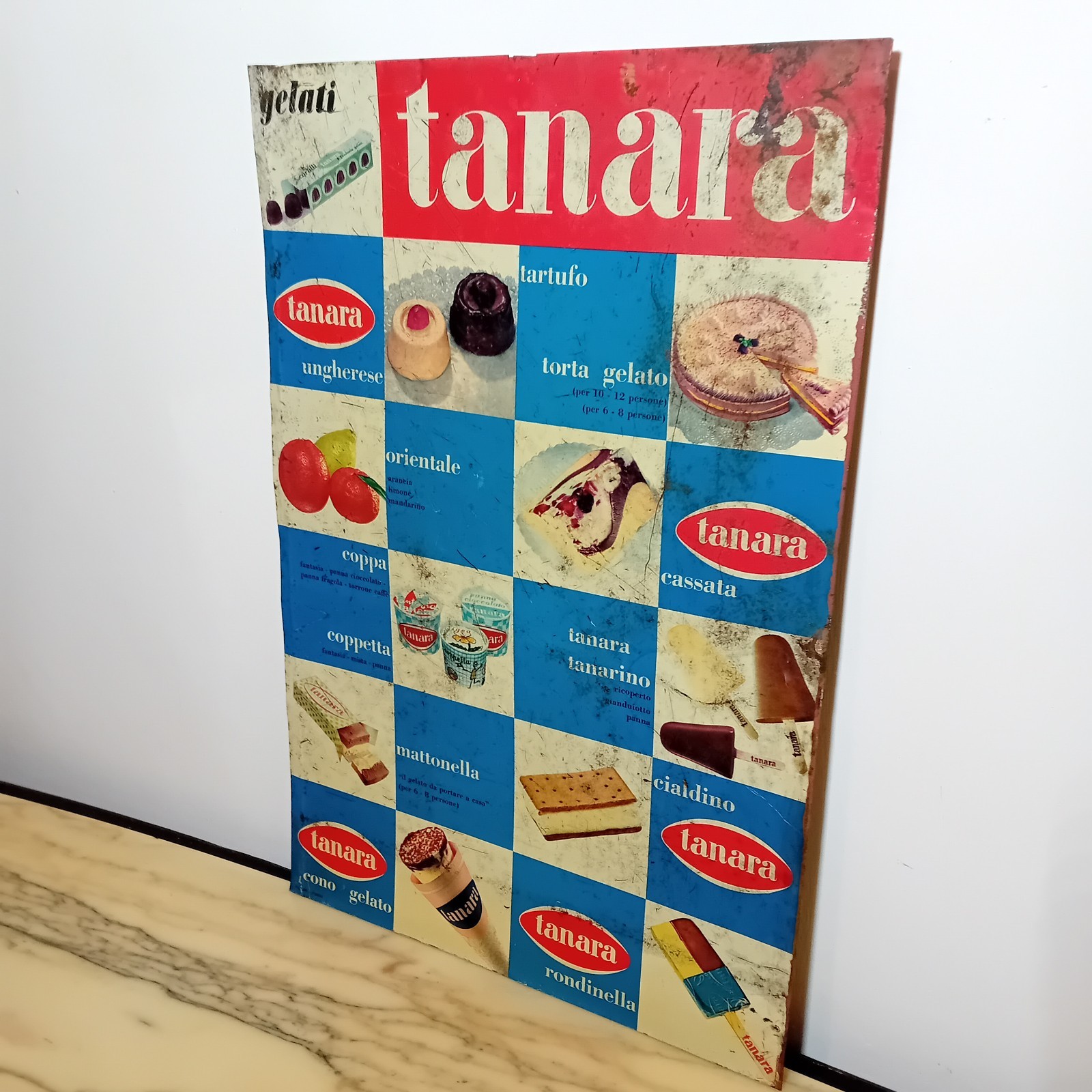 Tanara Ice Cream Table Sign