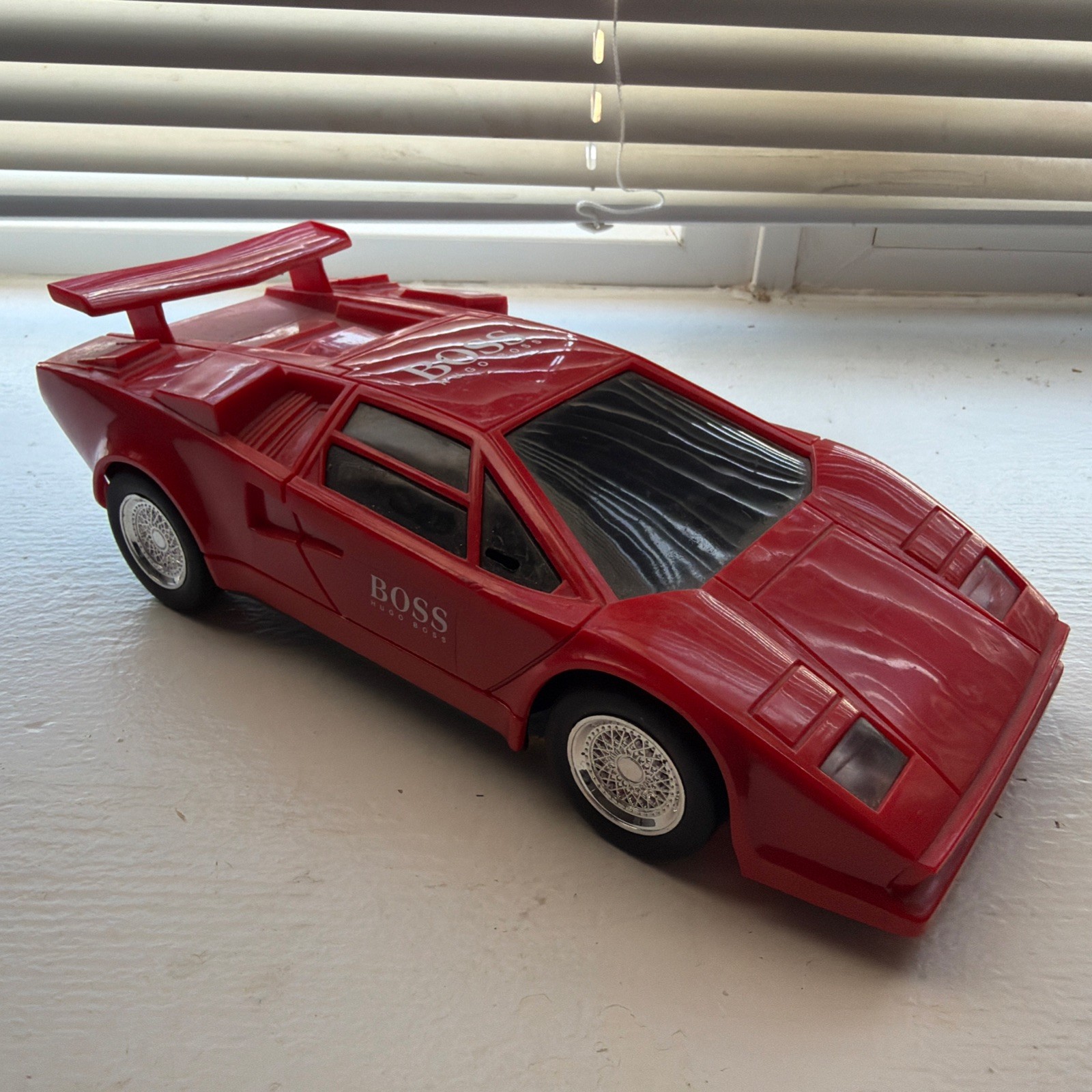 HUGO BOSS REMOTE CONTROL SPORTS CAR LAMBORGHINI VINTAGE ADVERTISING