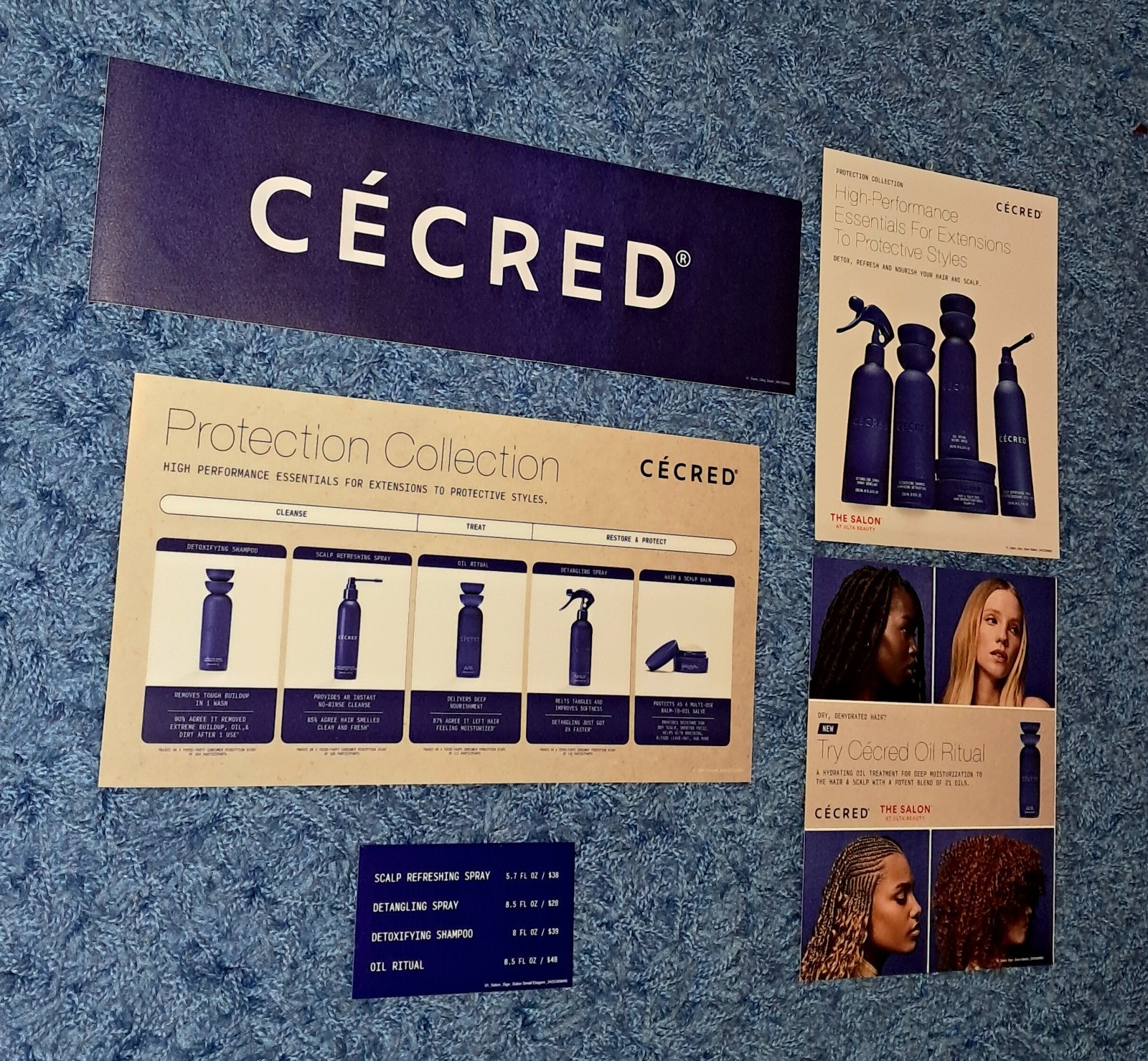 Beyonce Cecred Hair Care PROMO DISPLAY LOT Ulta Beauty Promotional LOGO STICKER