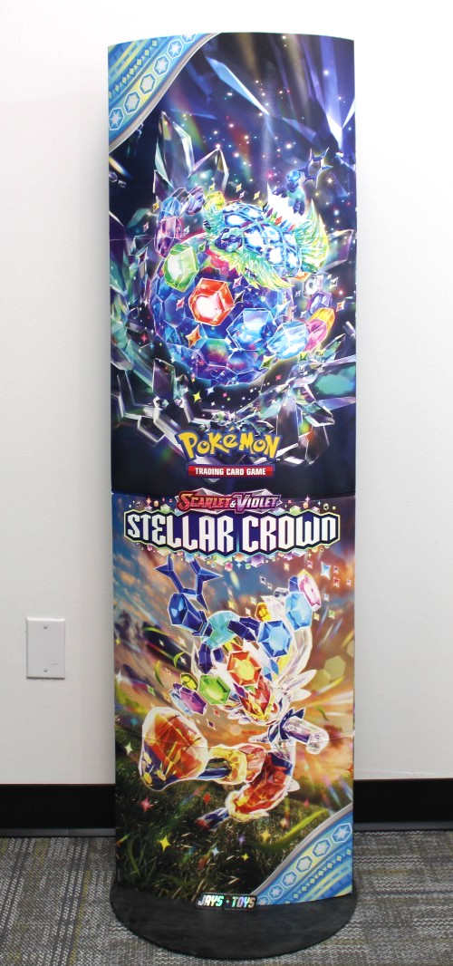 Pokemon TCG Scarlet & Violet Stellar Crown 54 Inch Totem Display Stand