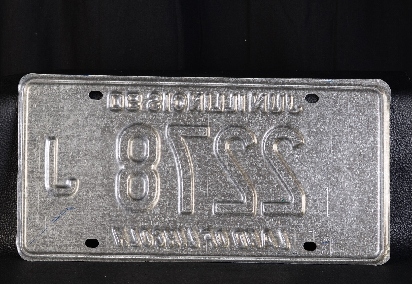 Illinois License Plate USA Land Of Lincoln Original Vintage
