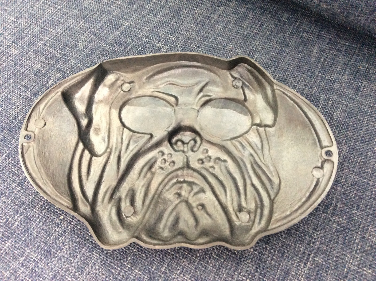 Pugz Sunglasses Pug/ Bulldog Metal Display Plate 6″x4″ –