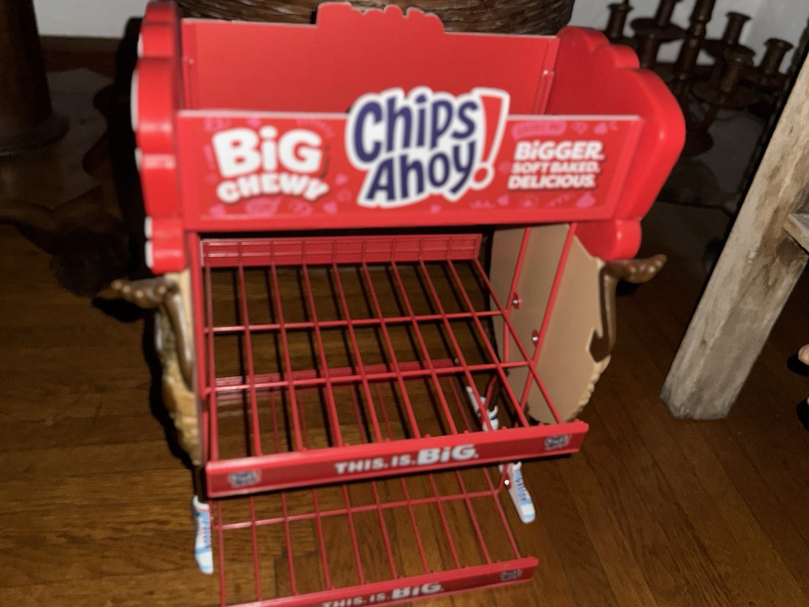 Chips Ahoy! BIG CHEWY Counter Storage POS Display 2 Tier Shelf COLLECTOR
